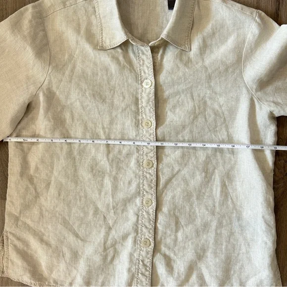 100% Linen Button Down Shirt - Picture 5 of 6